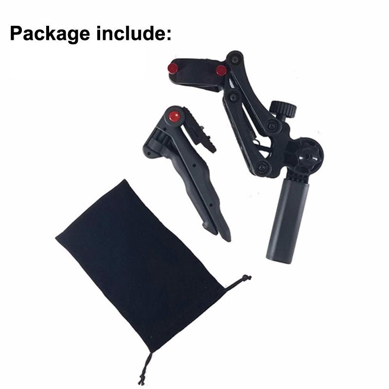 Phone Stabilizer - 4th Axis Gimbal with spring-loaded arm for DJI Osmo, compatible with all phone models and three-axis gyroscope stabilizers. Ideal for smooth handheld video recording.