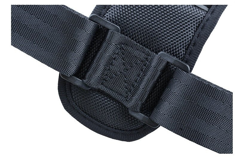 Medical Clavicle Posture Corrector Lower Back Correction Strap worn by man and woman, showing adjustable back support design. Ideal for posture improvement and spine alignment.