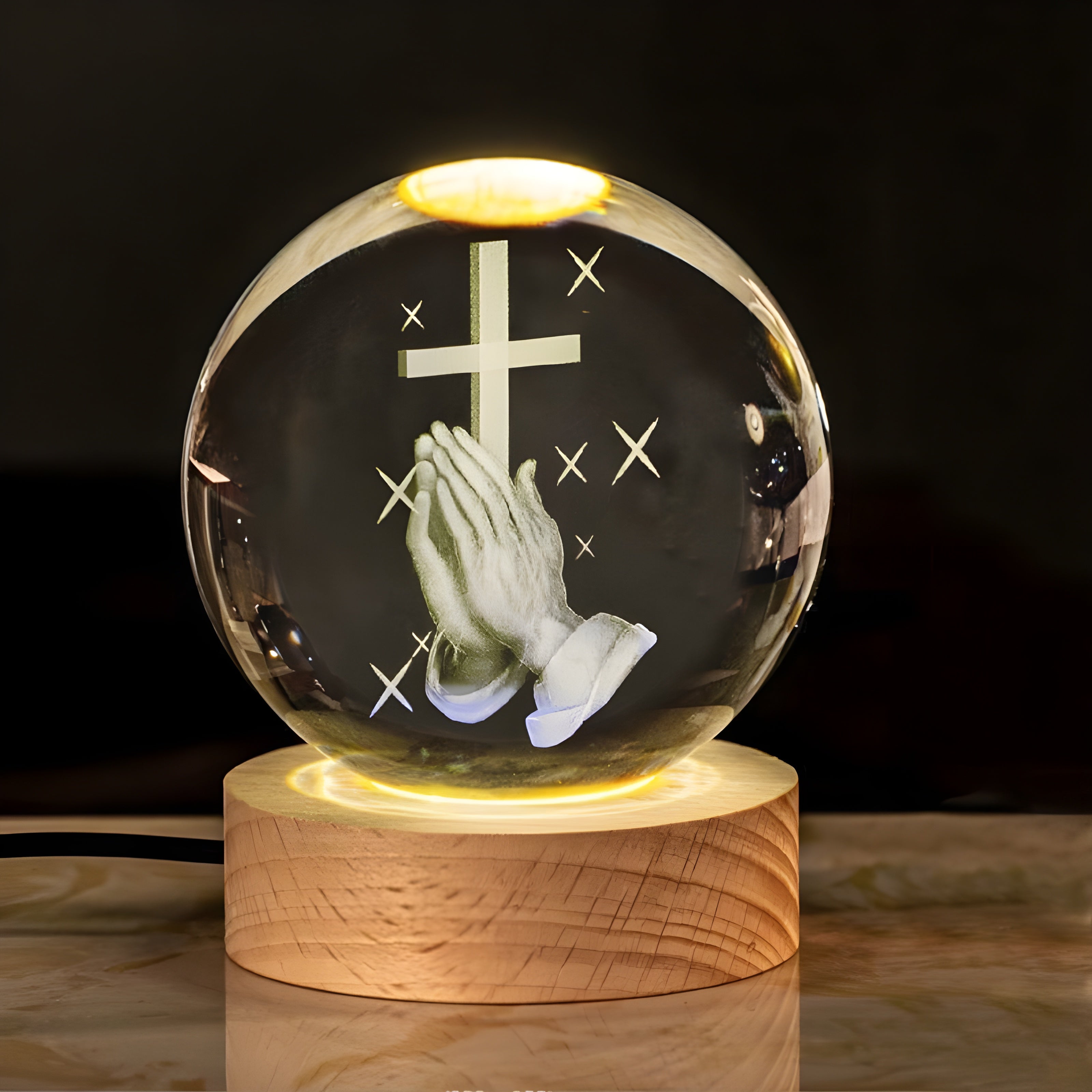 Holy Glow Prayer Crystal Ball