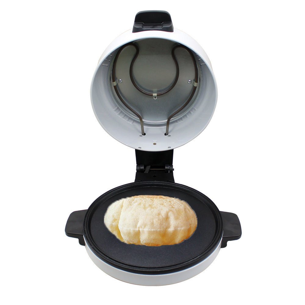 30CM Household Pizza Steak Cutter Toaster with electric pizza pan design, ideal for baking pizza, steak, and more. Features 2000W power and white finish. 