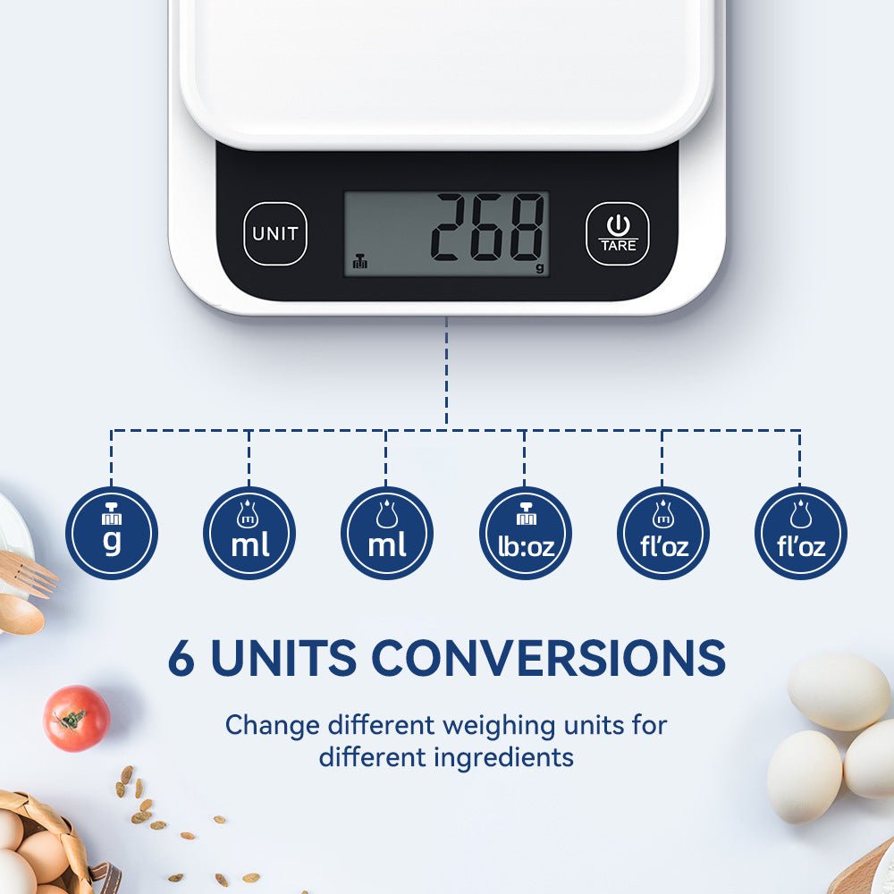 Smart Kitchen Scales Nutrition Scale with digital LCD display and mobile app for calorie tracking, ideal for cooking and baking precision.