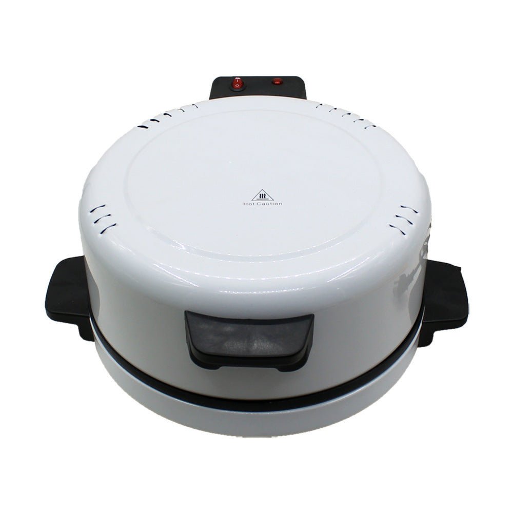 30CM Household Pizza Steak Cutter Toaster with electric pizza pan design, ideal for baking pizza, steak, and more. Features 2000W power and white finish.