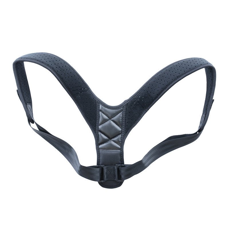 Medical Clavicle Posture Corrector Lower Back Correction Strap worn by man and woman, showing adjustable back support design. Ideal for posture improvement and spine alignment.
