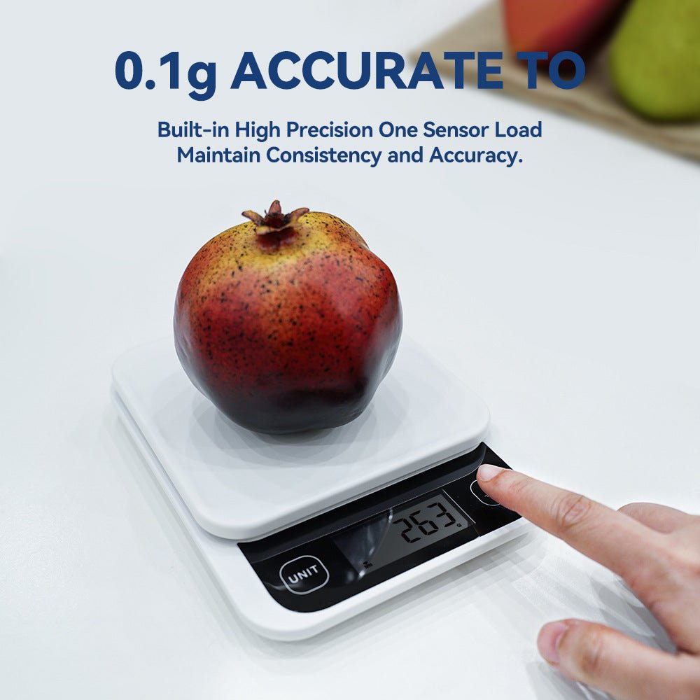 Smart Kitchen Scales Nutrition Scale with digital LCD display and mobile app for calorie tracking, ideal for cooking and baking precision.